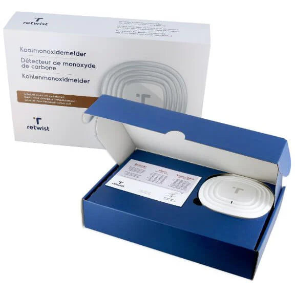 Retwist CO-switch koolmonoxidemelder inclusief montageplaat en schakelstekker 587.1/F