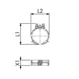 Cox Geelen CoxDENS® PP muurbeugel Ø 80 BKMTAB601