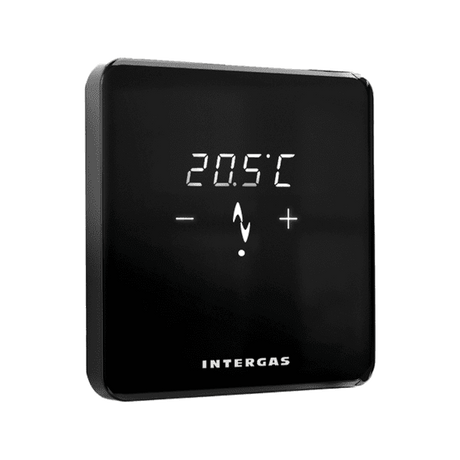 Intergas Comfort Touch zwart thermostaat met gateway 032024 ✅Opentherm ondersteuning ✅ Smart Power ✅ Eigen APP ✅thermostaat zonder batterijen ✅Ook in wit