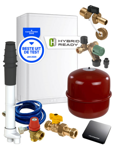 Intergas Xtreme 30 CW4 + Renovatie pakket + Comfort Touch Zwart + Dakdoorvoer bij CVketel.nl | CVketel.nl