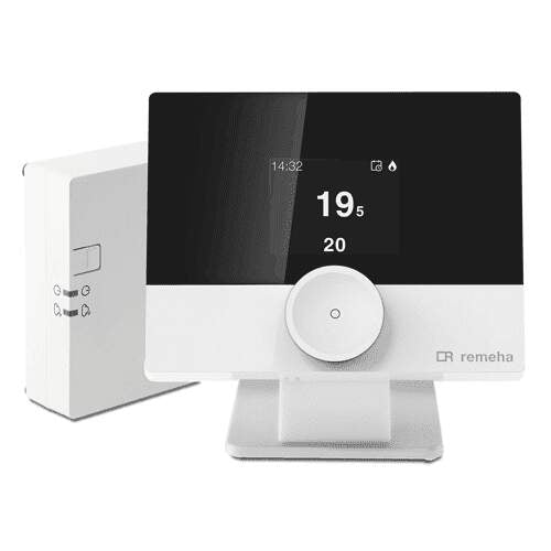 Remeha qSense Plus en Remeha Home Hub draadloos met tafelstandaard 7883282 | CVketel.nl